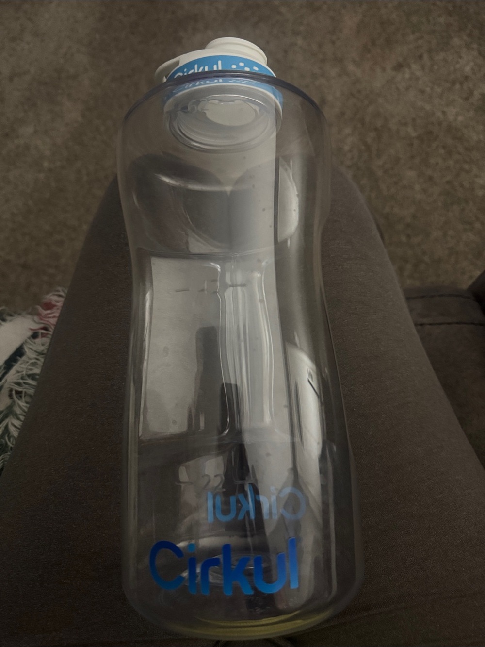 Cirkul Water Bottle with Blue Accents